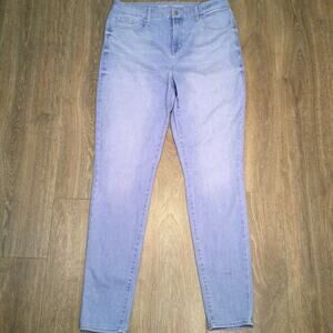 High-Rise Light-Wash Rockstar Super Skinny 14 tall